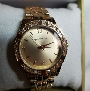 NWT Charter Club Rose Gold Watch